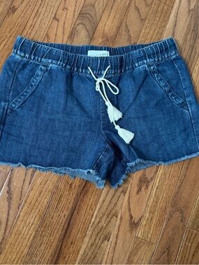 Loft Drawstring Fringe Trim Shorts Size 27